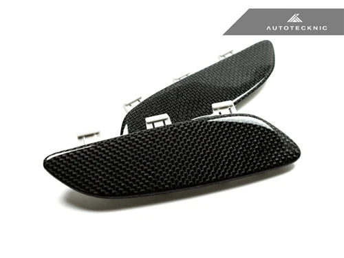 AUTOTECKNIC CARBON FIBER FRONT BUMPER REFLECTORS - BMW E90 E92 E93 M3 (2008-2013)